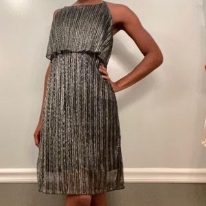 Stunning Black and Silver Flow Dress